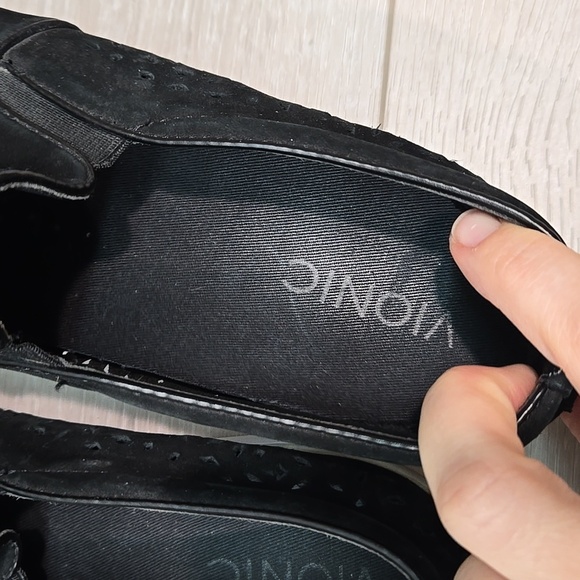Vionic Women Midiperf Suede Black Slip-On Shoes Sz 10 - Picture 8 of 14